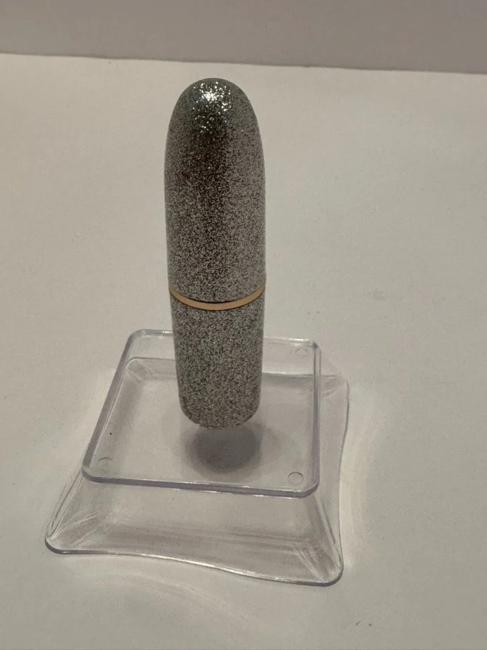 MAC Mariah Carey Bit of Bubbly Cremesheen Lipstick Silver Glitter Case New